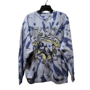 H&M Divided Pink Floyd Crewneck Sweatshirt Women’s M Oversized Purple Tie-Dye